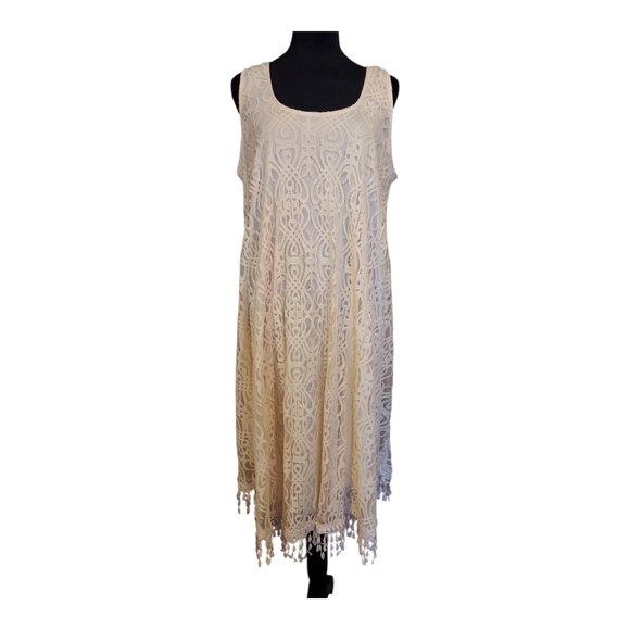 NWT CalStyle Lace Tank Dress - Picture 2 of 9